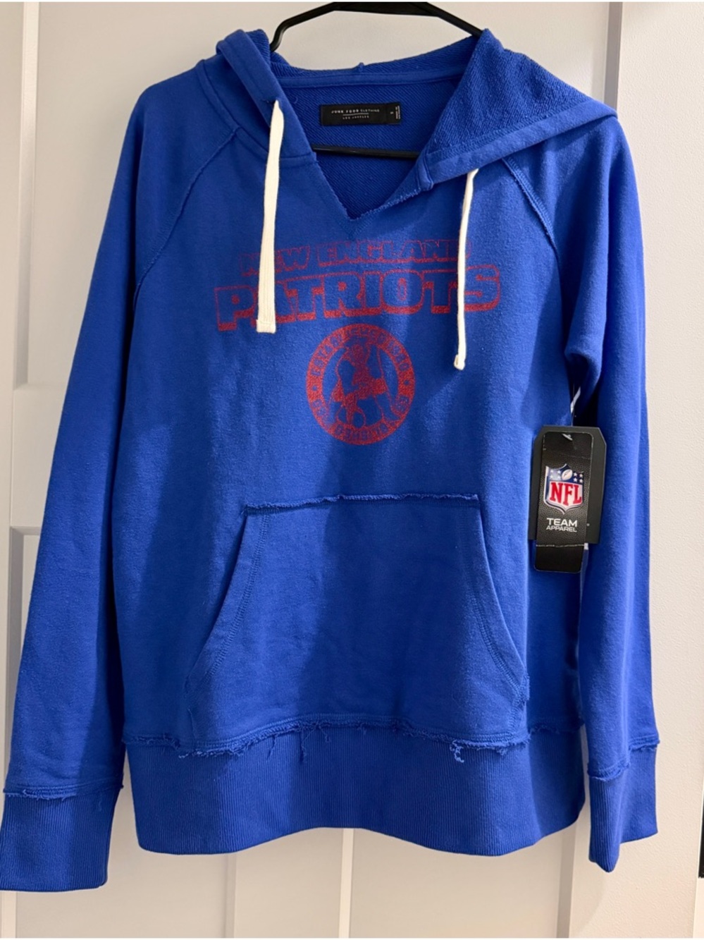 Junk Food Clothing Royal Blue New England Patriots Pullover Hoodie